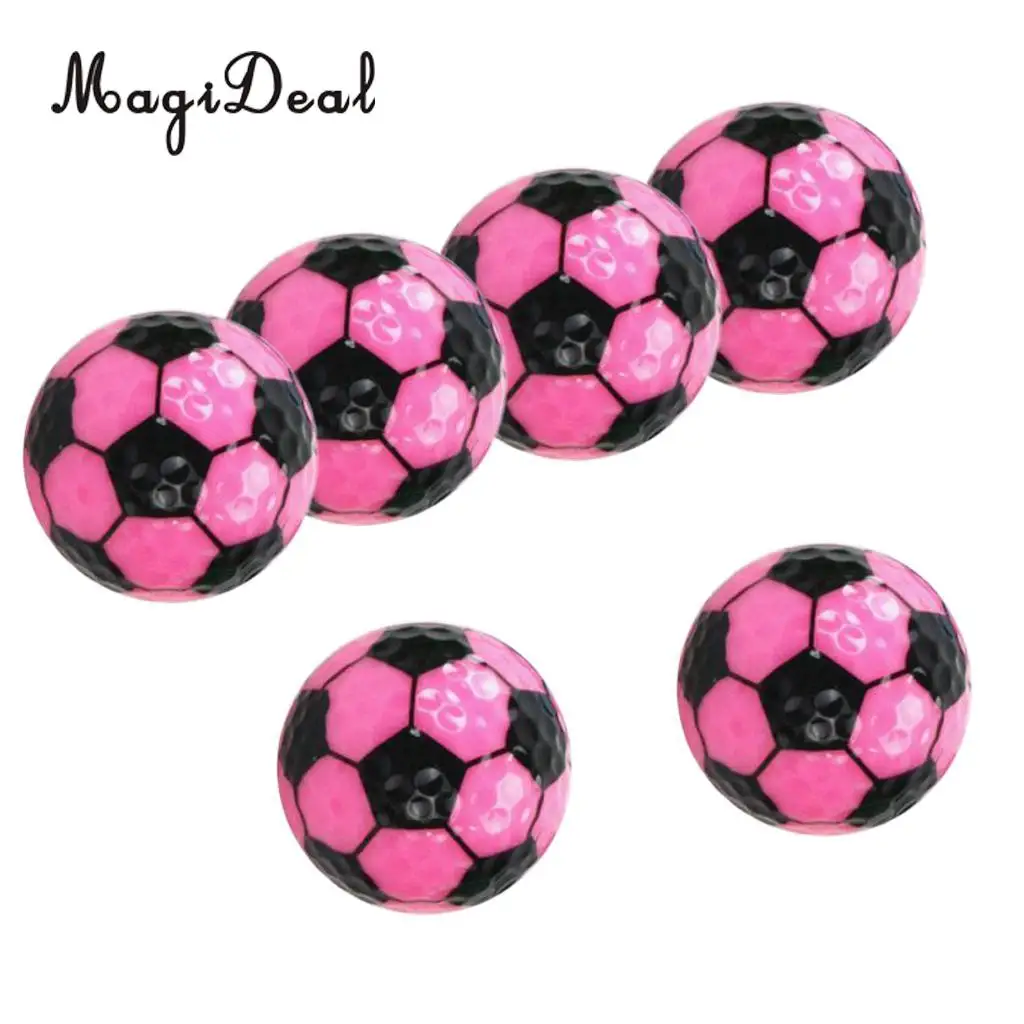 MagiDeal Set 6 Golf Ball Training Practice Balls for Children Adult Beginners Home Garden Travel Indoor Outdoor Sports Gift
