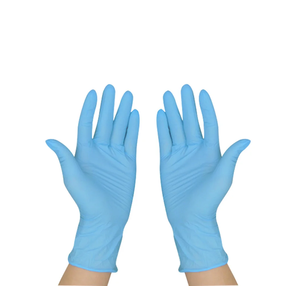 100 шт./упак. одноразовые защитные перчатки нитриловые 9in медицинские Класс порошок бесплатная Еда безопасный нефти и Acis доказательство