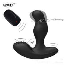 Levett Caesar USB Charging Prostate Massager 360 Degree Rotation Wireless Remote Control Prostata Vibrator for Men