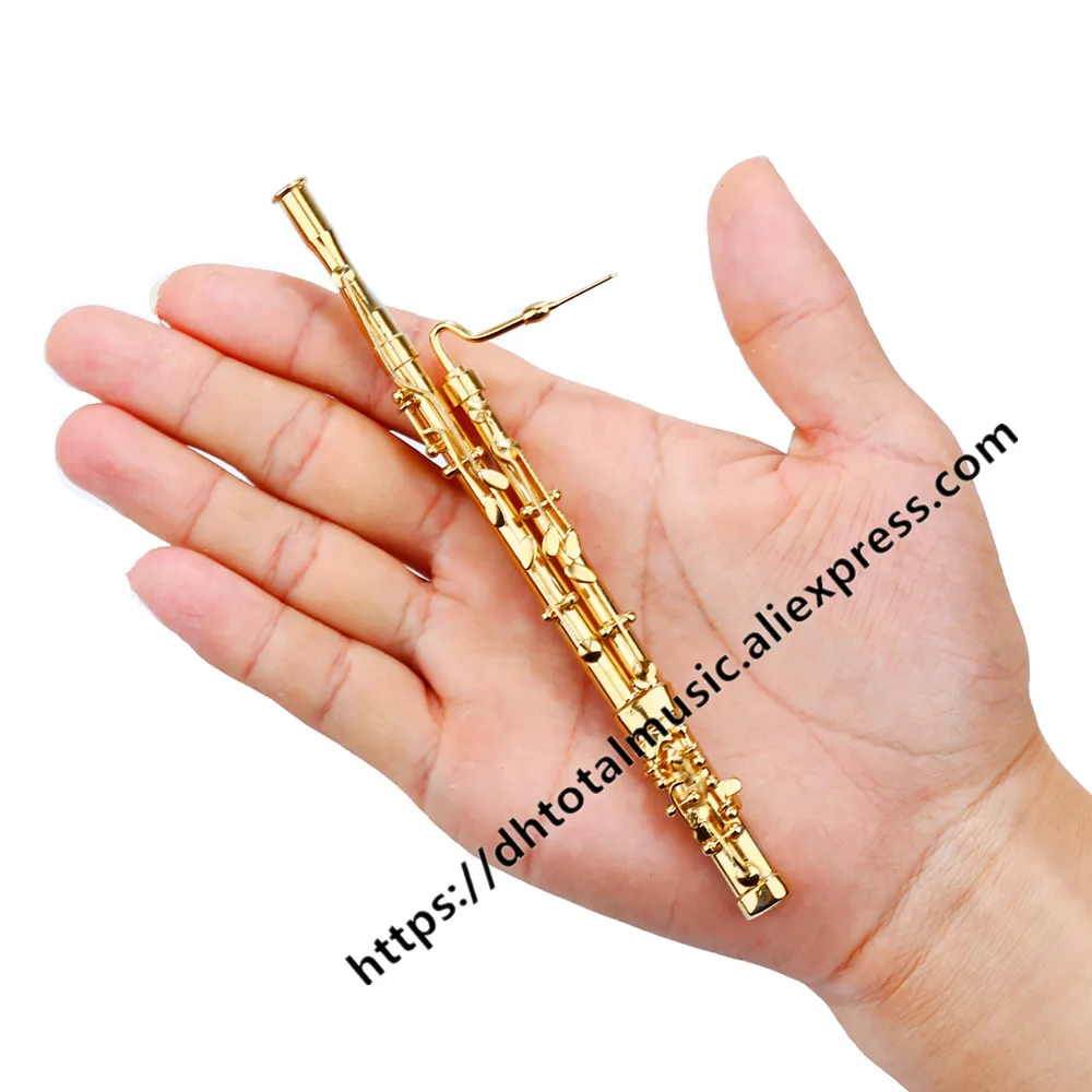 Dh Миниатюрная модель Bassoon мини музыкальный инструмент кукольный домик