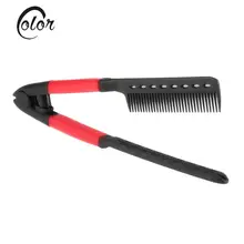 V образный складной выпрямитель для волос Расческа салонная расческа Парикмахерская инструмент для укладки волос Расческа Щетка для волос
