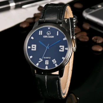 

Top brand Mens Watches Business Simple Casual Quartz Wristwatch 2017 Leather Strap Male Clock watch relogio masculino K15