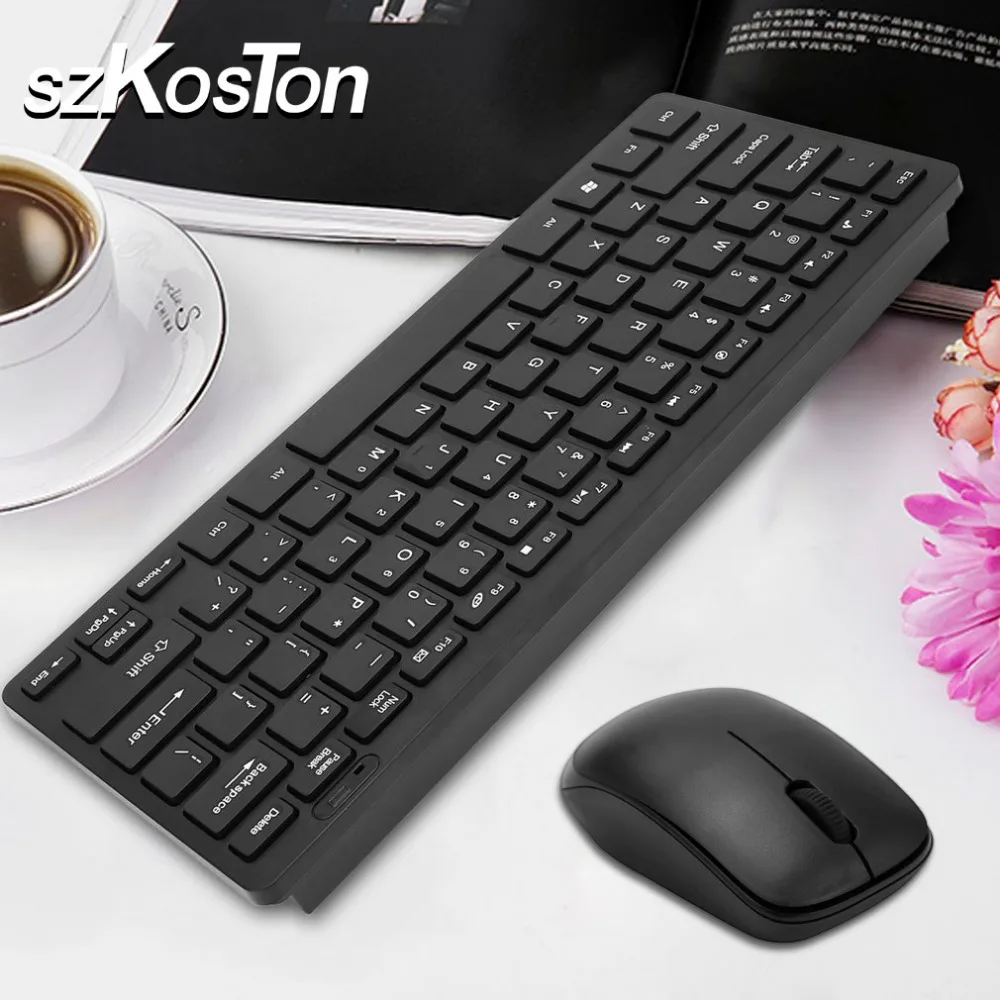 

2.4G Wireless keyboard Mouse Combo with USB Receiver for Desktop Computer PC Laptop and Smart TV