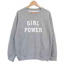 Girl Power. sweatshirt novelty geek chic fifty shades reading cute cool hot sweat shirt netflix amazon boys girls unisex - F024 geek girl