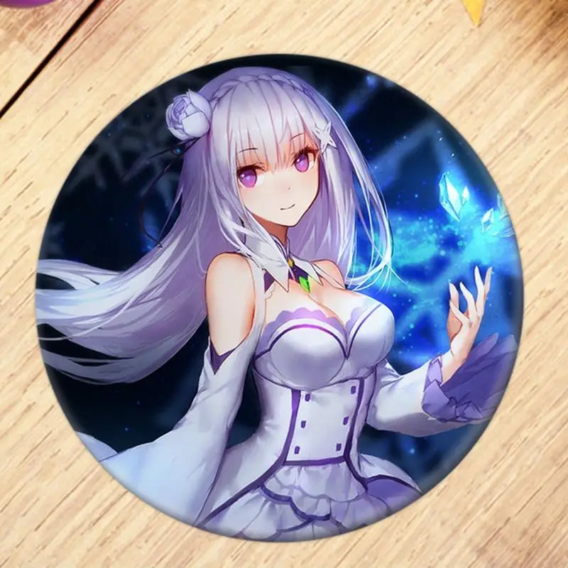 1 шт. Re Zero kara Hajimeru Isekai Seikatsu значок Rem Ram брошь булавки Emilia коллекционные сумки