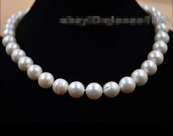 

DYY 915 +++Natural large round fresh water pearl necklace 18"