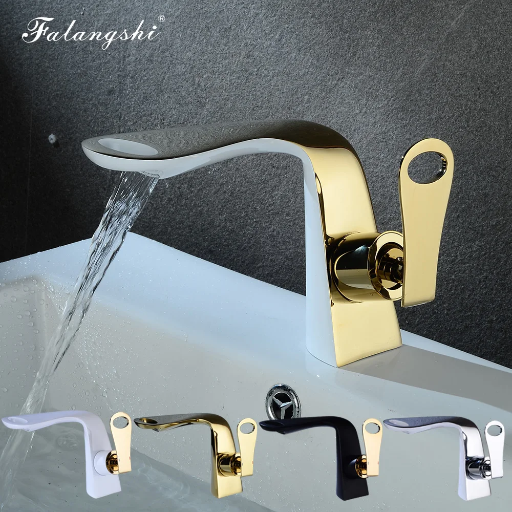 Bathroom Faucet Basin Mixer Gold Color Hot and Cold Luxury Washbasin Taps Vintage Sink Mixer Crane WB1003 Bathroom Faucet Basin Mixer Gold Color Hot and Cold Luxury Washbasin Taps Vintage Sink Mixer Crane WB1003