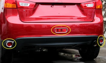 

Car Styling 3pcs ABS Chrome Rear Tail Fog Light Surround Cover Trim For Mitsubishi ASX RVR 2013 2014 2015