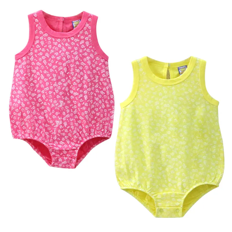 

Girl's vest cotton jumpsuit 2 pieces/lot Baby Bodysuits Toddler Clothes O Neck Clothing Summer Suits 2018 Little Q New Costume