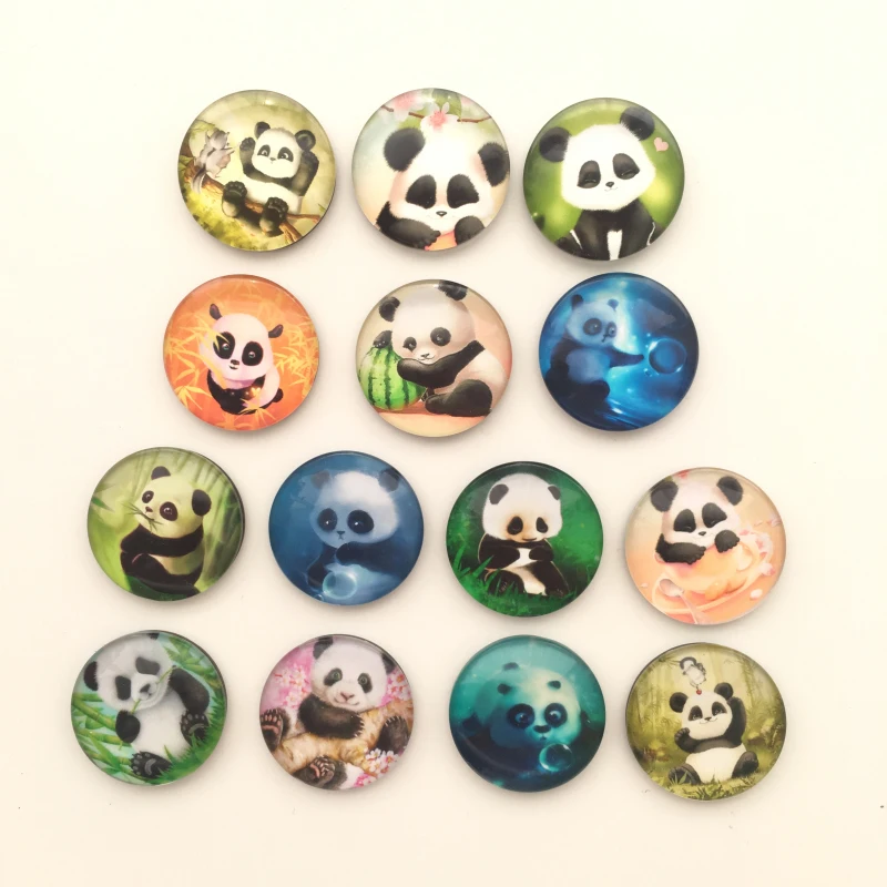 Бесплатная доставка (14 шт./лот) Kawaii Panda магнит на холодильник из хрустального