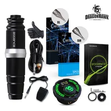 Dragonhawk мотор роторная ручка тату машина набор татуировки комплекты Топ источник питания