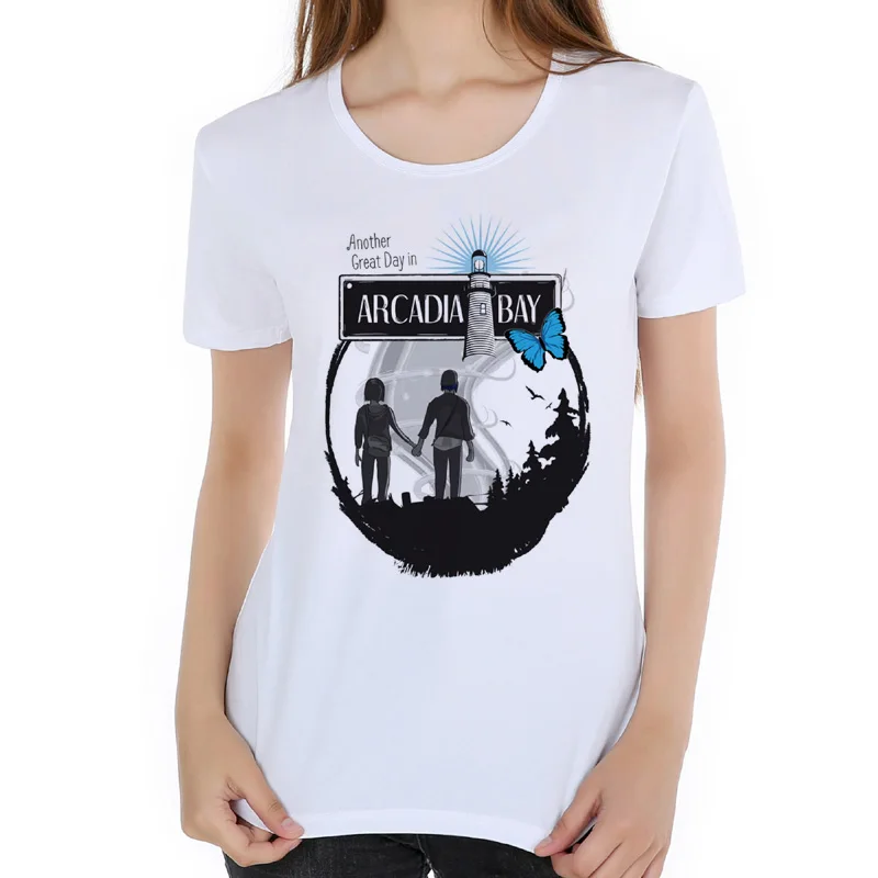 

Women Cartoon T Shirts Casual Brand game Clothing Regular Life Is Strange Women Short sleeve O-Neck Tee Shirt M13-6#
