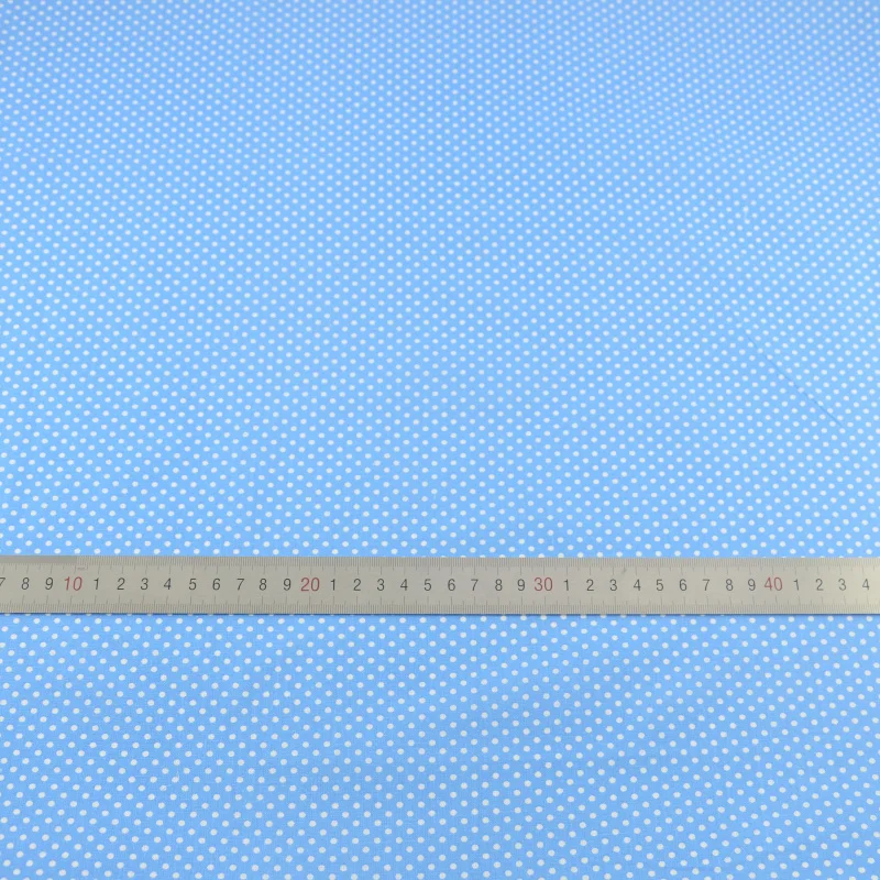 

Booksew Blue Cotton Fabric Quilting Patchwork Cloth Sewing Home Textile Tecido Dots Design for Beginner's Practice Scrapbooking