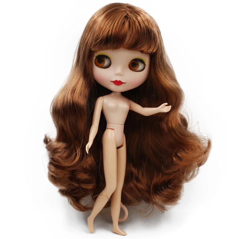 

Blyth BJD doll, Blyth Doll Nude Customized Frosted Face Dolls Can Changed Makeup and Dress DIY, 12 Inch Ball Jointed Dolls 02