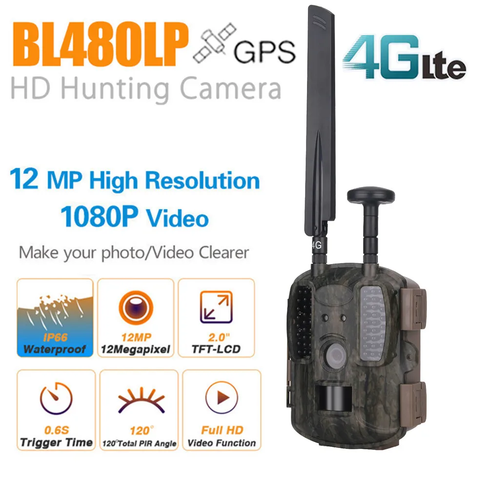 4G охотничья камера s Scout Wild camera фото-ловушки gps/Email/MMS/FTP/GSM с 3000mAh внешним солнечным зарядным устройством панель питания камера 4G