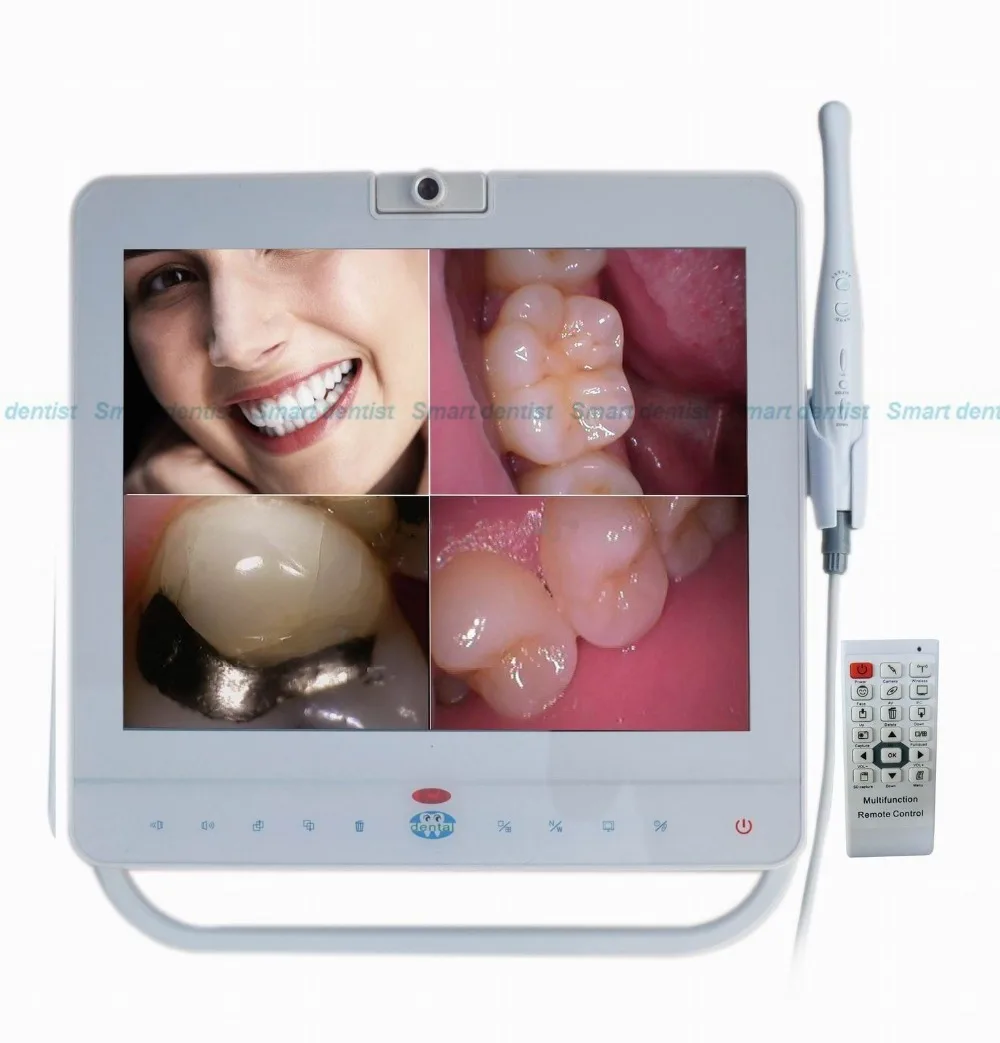 Wired Dental Monitor Intra Oral Camera System With 15 Inch LCD holder