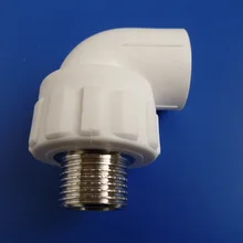 PPR внешнего провода локоть внешней локоть 4 балла 6 очков 1 дюймов ppr водопроводная арматура аксессуары оптом