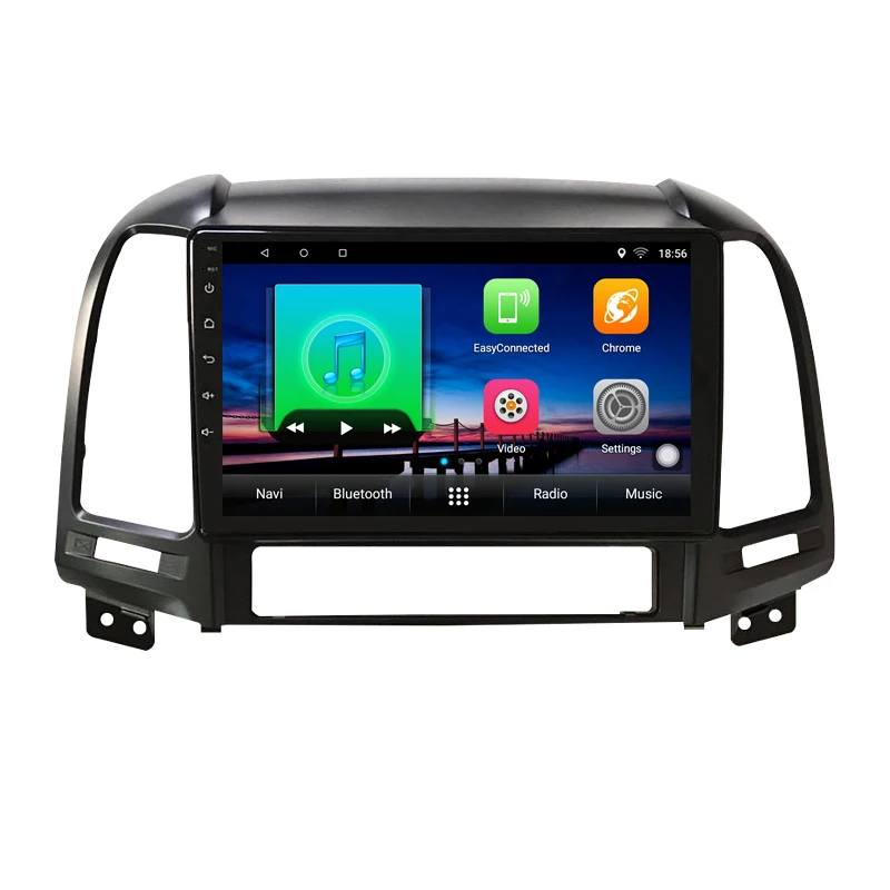 Excellent 9" 2G RAM 32G ROM Android Car DVD Radio Stereo GPS For Hyundai SANTA FE 2006 2007 2008 2009 2010 2011 2012 audio headunit WIFI 17