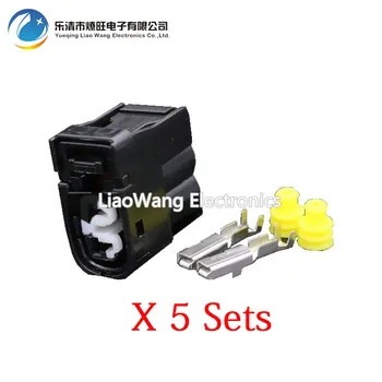 

5 Sets 2 pin Automotive waterproof connector Automotive connector with terminal block DJF7024Y-2-21 2P
