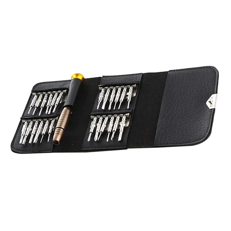 

Repair Tools Set 25-in-1 Precision Screwdriver Wallet Pocket Repair Tools for Electronics PC Laptop Phone Watch