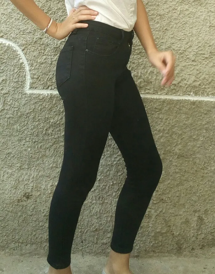 Женские джинсы с высокой талией, джинсы для мам размера плюс, полная длина, обтягивающие джинсы для женщин, Mujer, с карманами, узкие брюки, модные узкие брюки