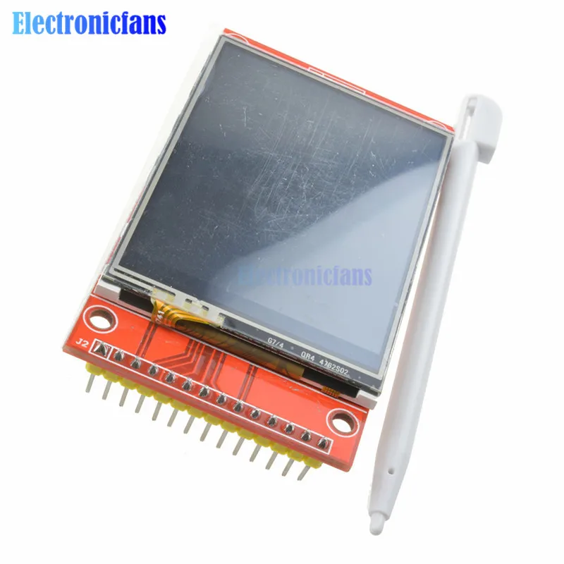 2," 2,4 дюймов 240x320 SPI TFT lcd Сенсорная панель модуль последовательного порта ILI9341 3,3 V 5V PCB адаптер ЖК-дисплей для Arduino Micro SD - Цвет: With touch LCD