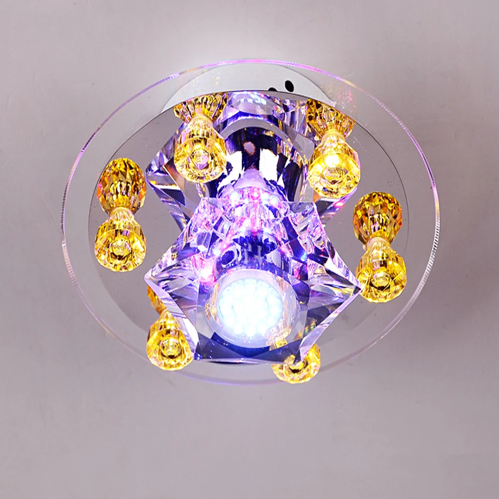 

High Quality Crystal Led Aisle Lights Home Lighting Living Room LED Spotlight 110V-220V Recessed Luminaire Lamp LED Downlight