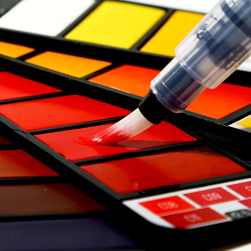 Dropshipping Superior 18/25/33/42colors Solid Watercolor Paint Set With Water Brush Pen Portable Water color Pigment For Drawing 5 Dropshipping Superior 18/25/33/42colors Solid Watercolor Paint Set With Water Brush Pen Portable Water color Pigment For Drawing 5