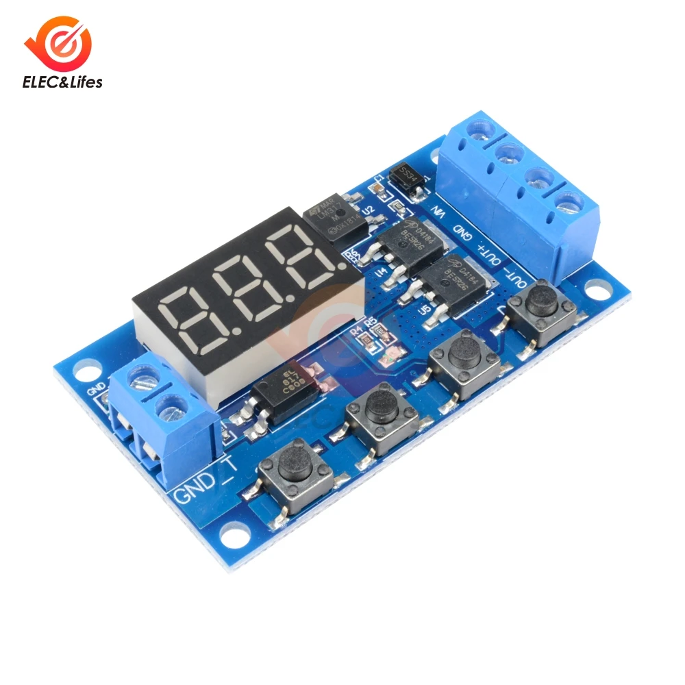 LED DC 5V~36V Dual MOS Control Cycle Trigger Timer Delay Relay Module Switch WH