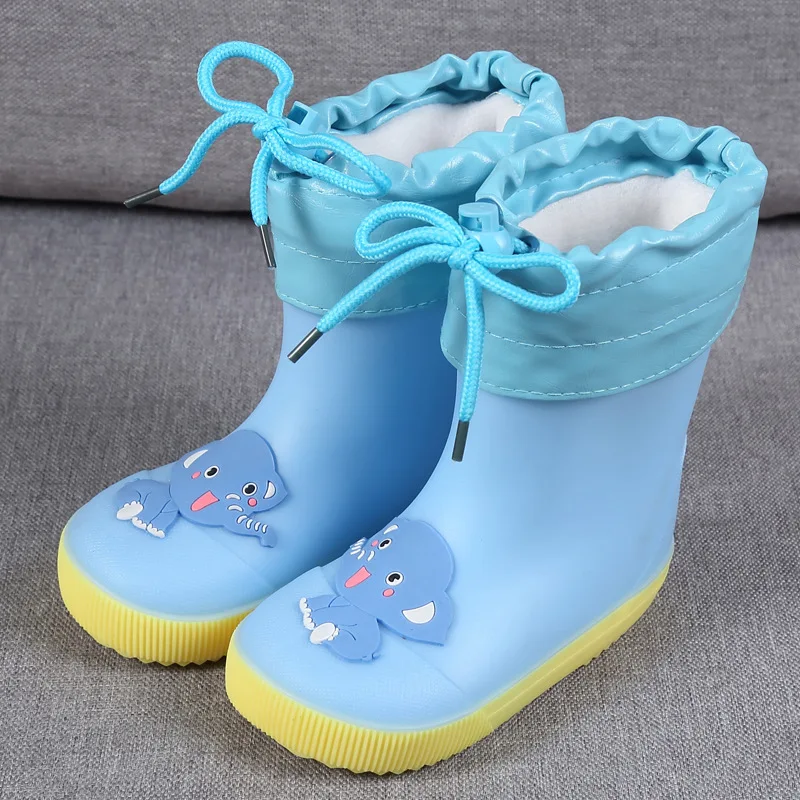

Rain Boots Kids Boys And Girls Rain Boots Waterproof Baby Non-slip Rubber Water Shoes Children Rain Boots Winter Outdoor Shoes