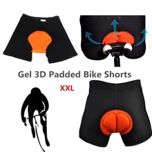 Велосипедные шорты, черный стиль, нижнее белье для велоспорта, гель, 3D мягкий велосипед/велосипедные шорты/брюки, размер XXL