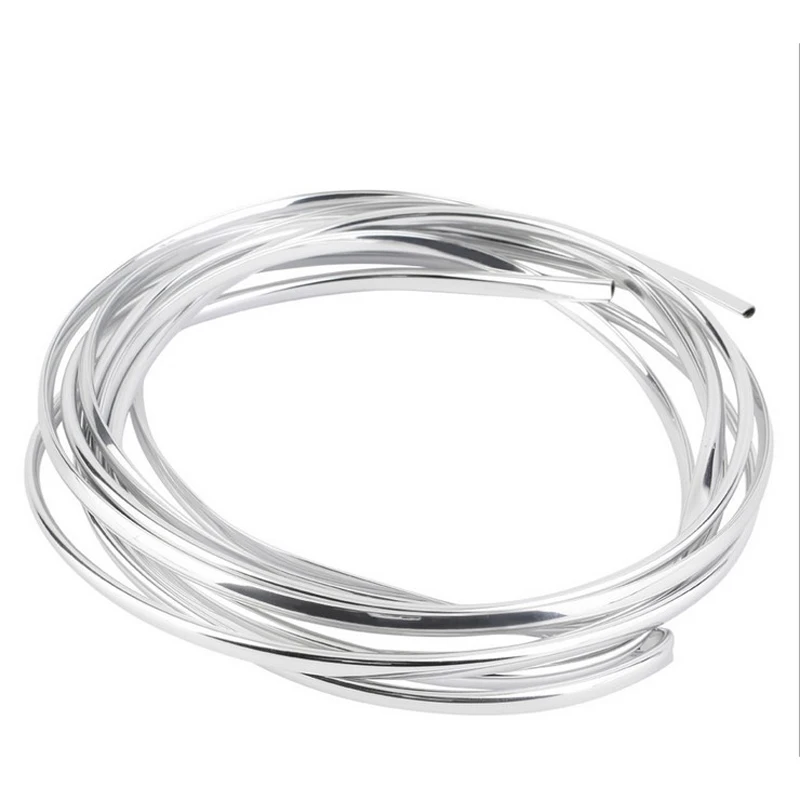 

1 Pc Anti-Collision Decorative Air Outlet U-Shaped Strip Door Edge Shield 6 Meters Silver Strip