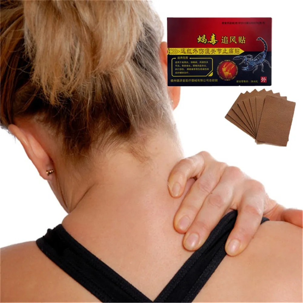 

DISAAR 8 Patches /1 Bag Gold Scorpion Venom Essential oil Pain Relief Plaster Meridians