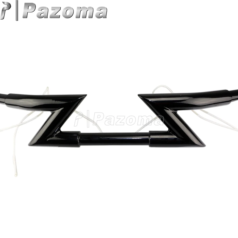 Черный мотоцикл 1 &quotClubman Drag Bar Crazy Z руль для Harley Softail Dyna Sportster XL Touring Bobber Chopper
