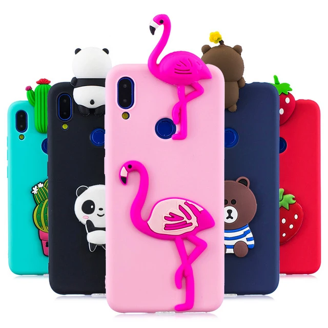 

Flamingo Case For Xiaomi Redmi 7 Cases For Redmi 6A 5A 5 Plus 4X S2 Cover on Redmi Go Soft TPU Silicone 3D Toys Coque