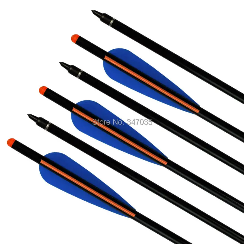 17 inch Crossbow Bolts Aluminum Arrows 2216 Moon Nock for Archery