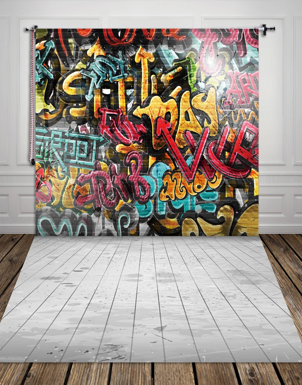 

HUAYI fabric cloth photo studio backdrop Wall graffiti photography backdrops cool rock photography studio backgrounds XT-2399