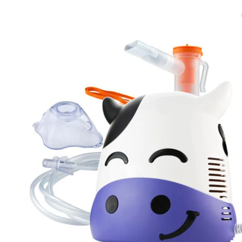 HANRIVER детский мультипликационный распылитель, воздушный компрессионный бытовой медицинский распылитель для взрослых - Цвет: Синий