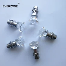 Волоконно-оптический светильник с концевым излучающим кабелем, хрустальные концевые фитинги для волоконно-оптического потолка, светильник звездного неба, украшение для помещений