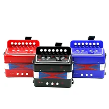 Muse 7-Key 2 бас мини маленький аккордеон Обучающие, музыкальные InstrumentToy подарок для детей дети черный/красный/синий