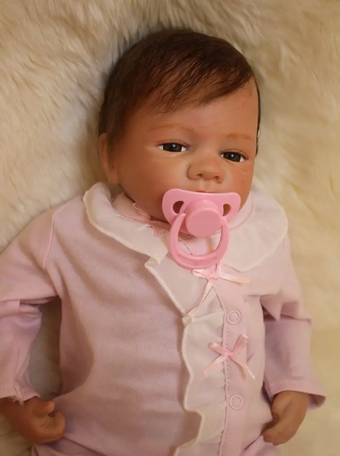 DollMai Спящая и проснувшая девочка-двойняшка bebes Reborn Baby Dolls 20 ''Мягкие силиконовые куклы настоящие реборн-Младенцы живые Игрушки для девочек подарок