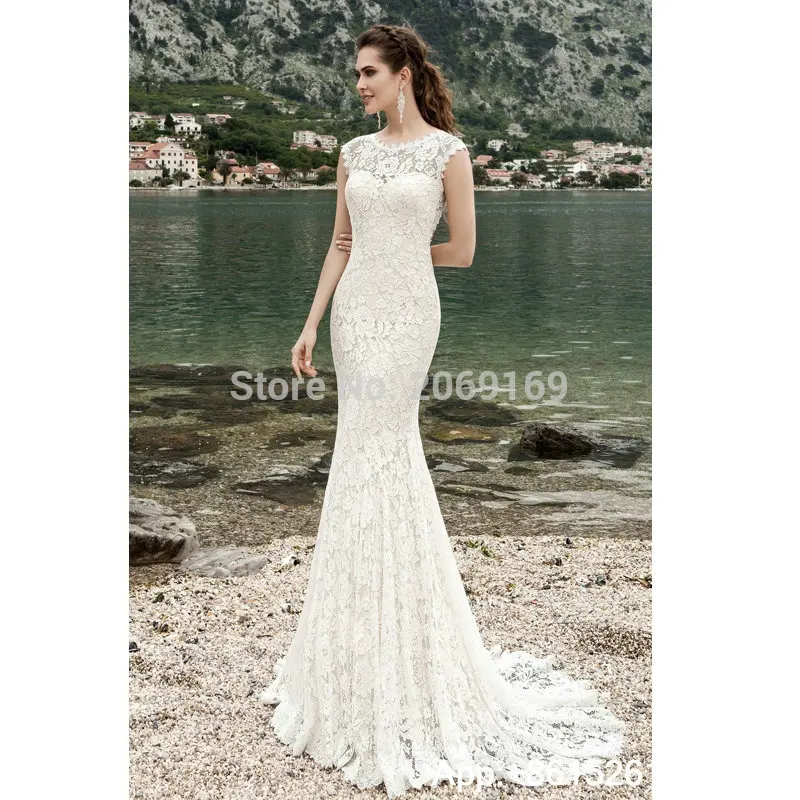 

Sexy Backless Wedding Dress Court Train Appliques Mermaid Wedding Dresses Bridal Dresses Vestidos De Baratos Wedding Gowns