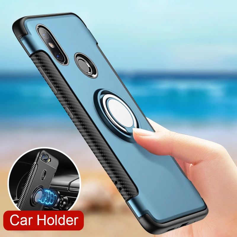 

Luxury Phone Case For Xiaomi Redmi 4X 5 Plus Note 7 4 4X Coque Ring Holder Cover For Xiaomi Redmi S2 6A 6 Pro Note 5 6 Pro Case