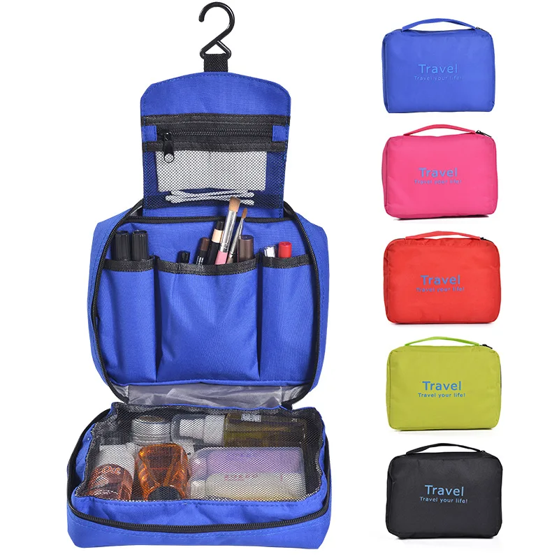 

Womens Ladies Travel Toiletry Folding Hanging Wash Cosmetic Makeup Storage Bag Portable Organizer For Camping