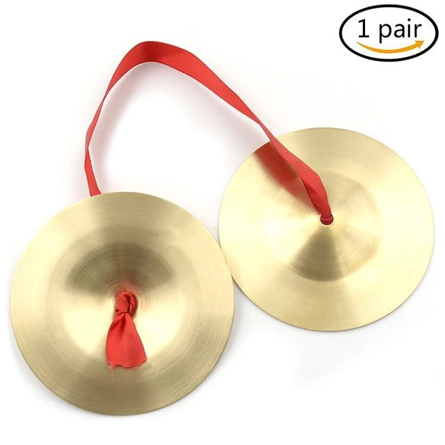 1pair Music Toys Copper cymbals Mini cute Cymbalsin Gong & Cymbals