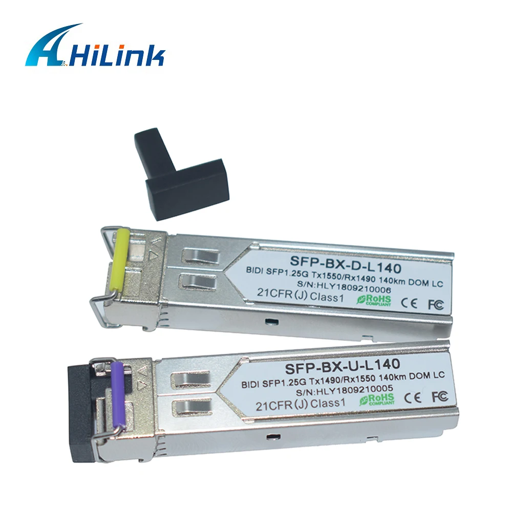Одноволоконный 1 25 base bx WDM трансивер 140G нм/Нм км BiDi SFP LC|Оптоволоконное