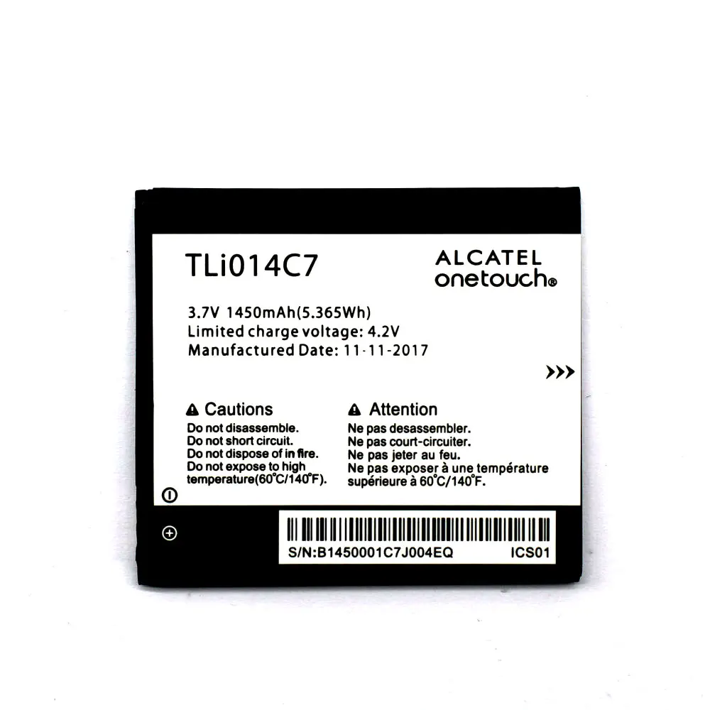 

New TLi014C7 1450mAh battery For Alcatel OneTouch Pixi First 4024D 4.0" Mobile Phone +track code