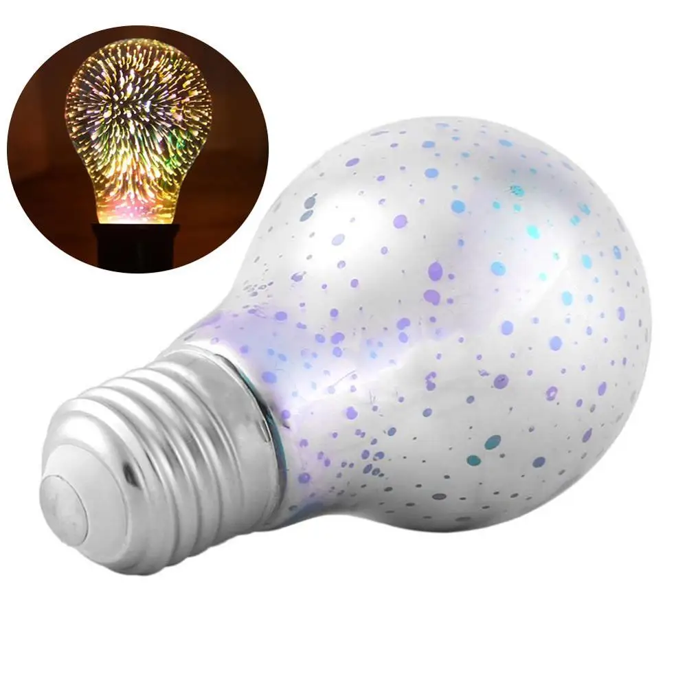 

3D Fireworks Effect LED Light Bulb E27 Edison Incandescent Lamp Bulb For Industrial Vintage Decoration Atmosphere Night Lights