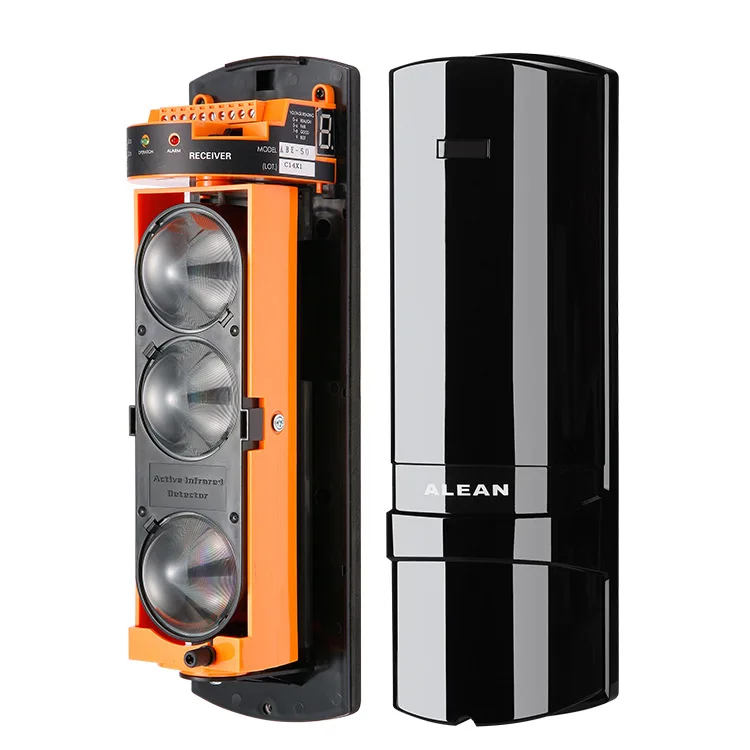 

ABE-50 Direct faceroy Perimeter Protection ABE-50 New IP65 Three Beams Detector 50m Pure Digital 3 Beam Active Infrared Shooting