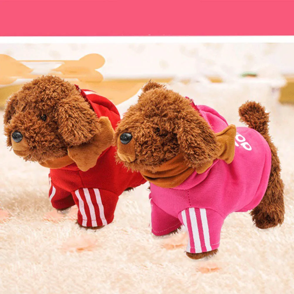 Electronic Toys Sound Control Walking Dog Toy Plush Robot Dog Interactive Electronic Pets Toys Best Gifts For Children